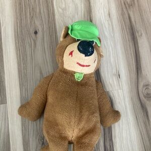 Vintage 1973 Knickerbocker Yogi Bear Plush 15" Hanna Barbera 1970s